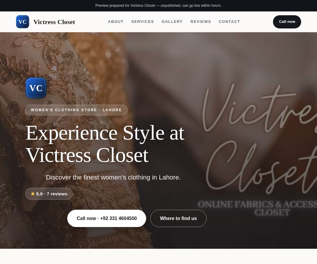 Victress Closet