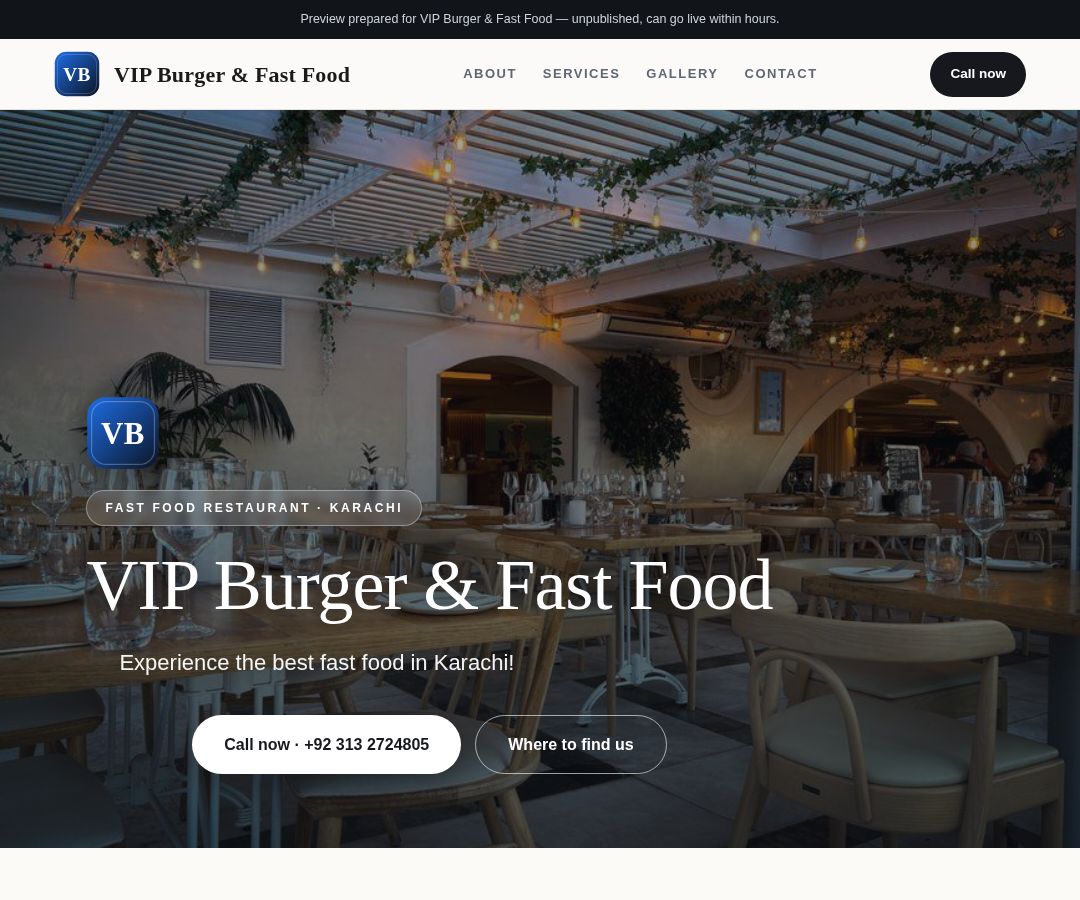 VIP Burger & Fast Food