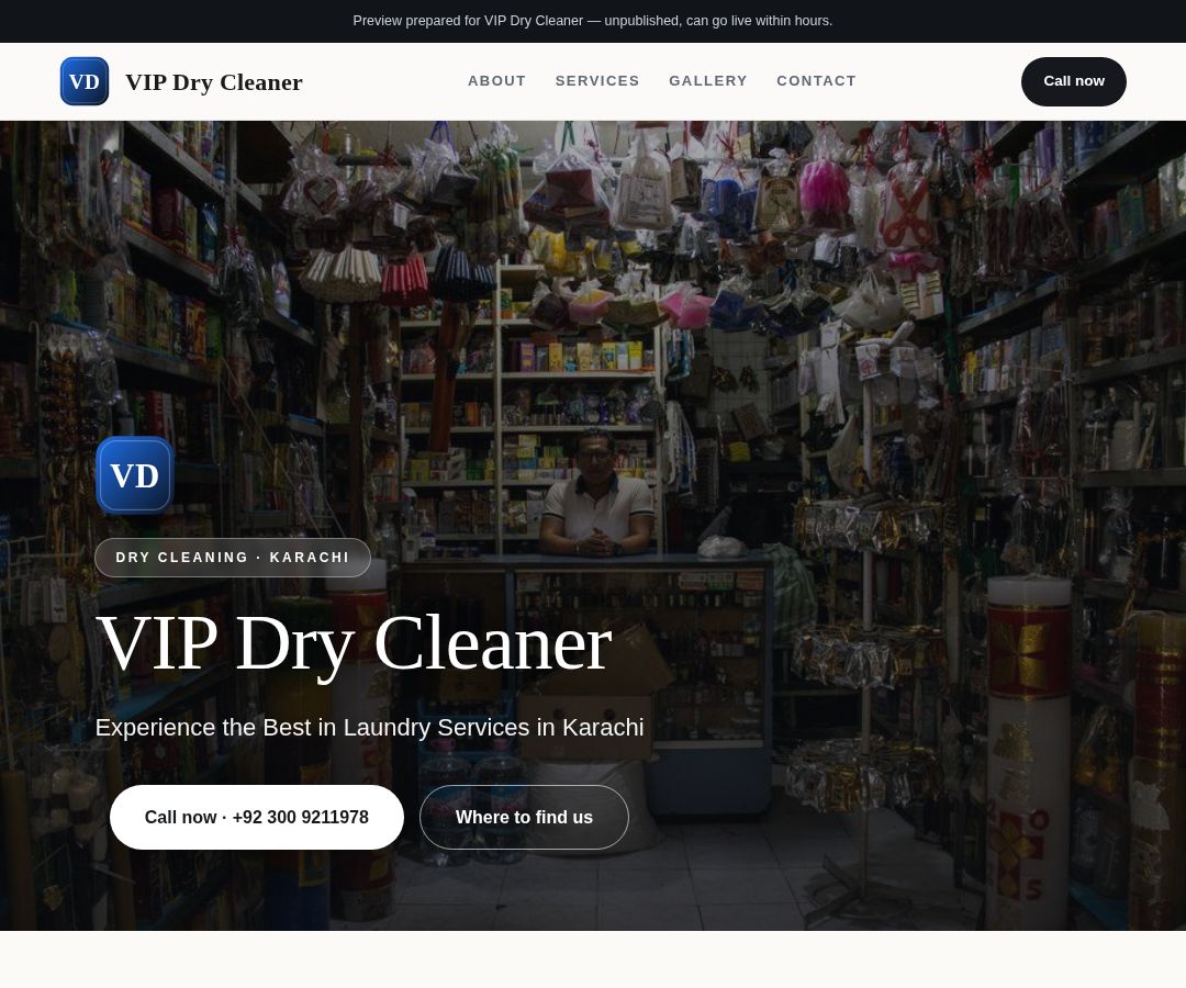 VIP Dry Cleaner
