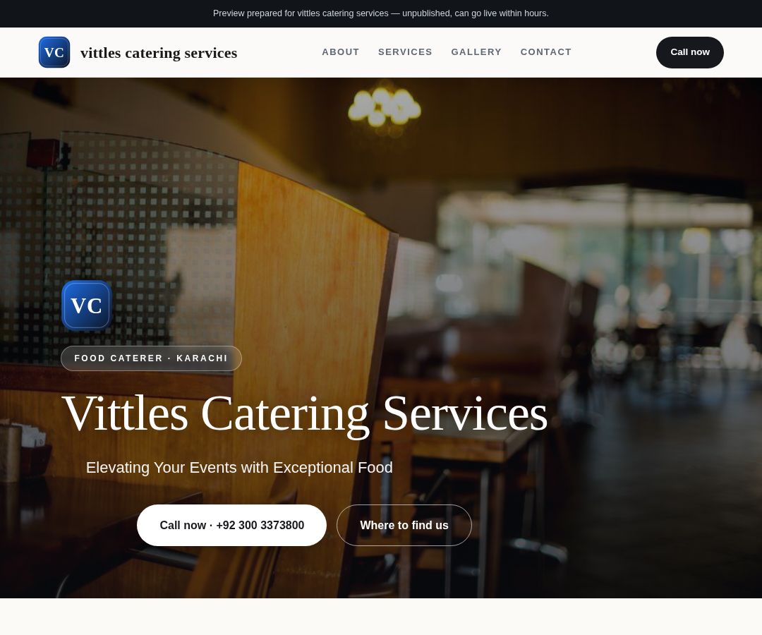 vittles catering services