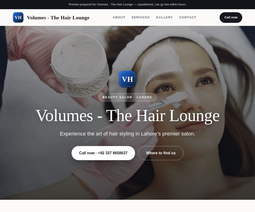 Volumes - The Hair Lounge