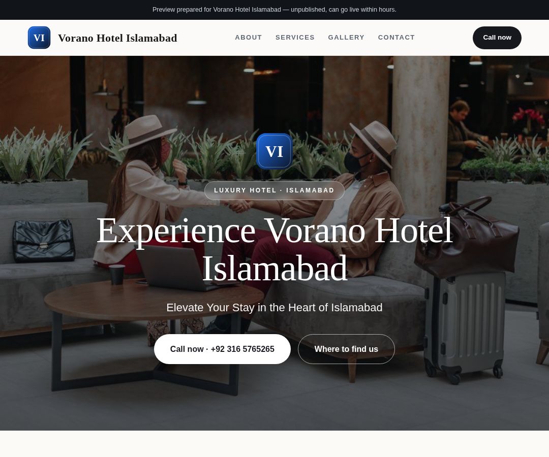 Vorano Hotel Islamabad