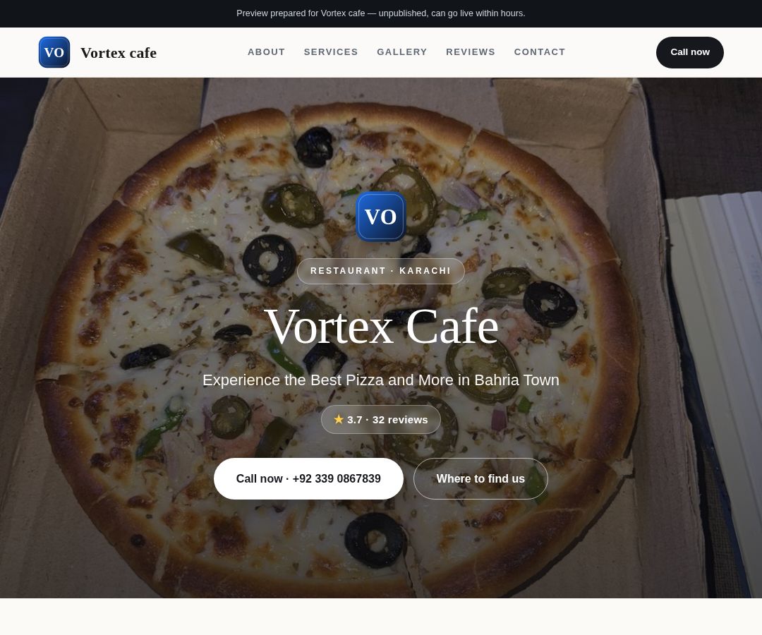 Vortex cafe