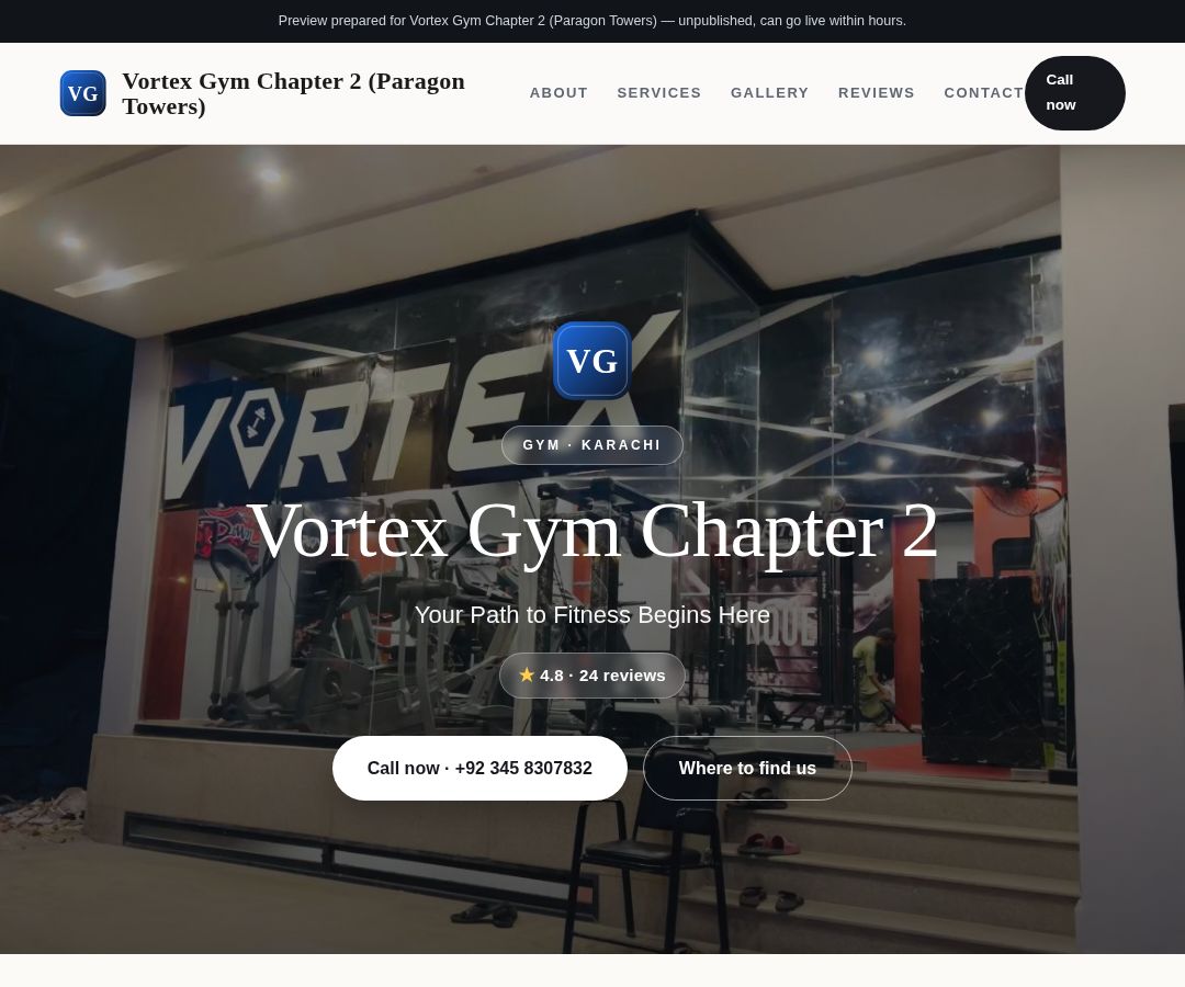 Vortex Gym Chapter 2 (Paragon Towers)