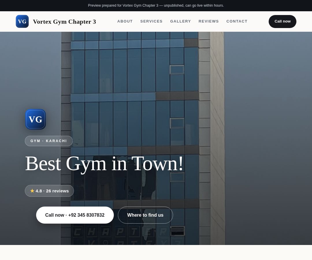 Vortex Gym Chapter 3