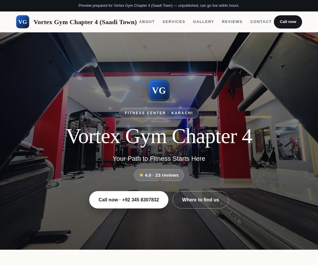 Vortex Gym Chapter 4 (Saadi Town)