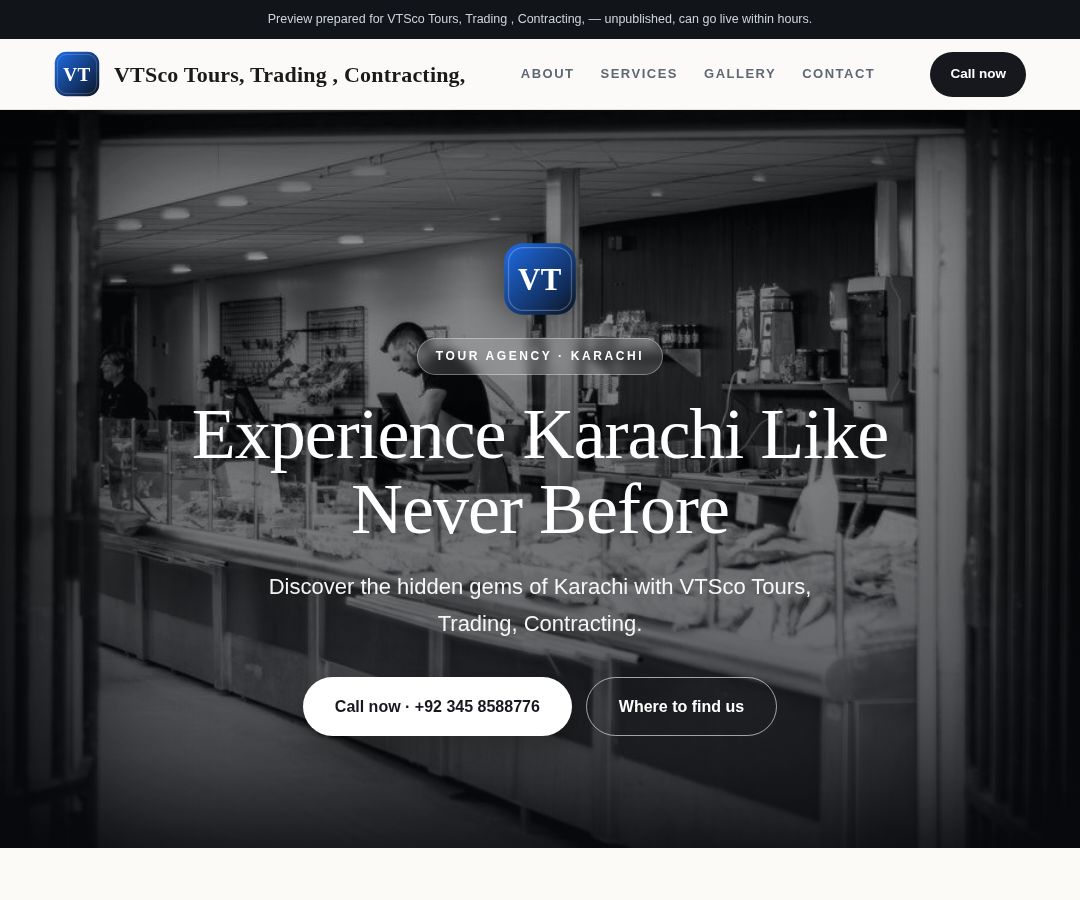 VTSco Tours, Trading , Contracting,