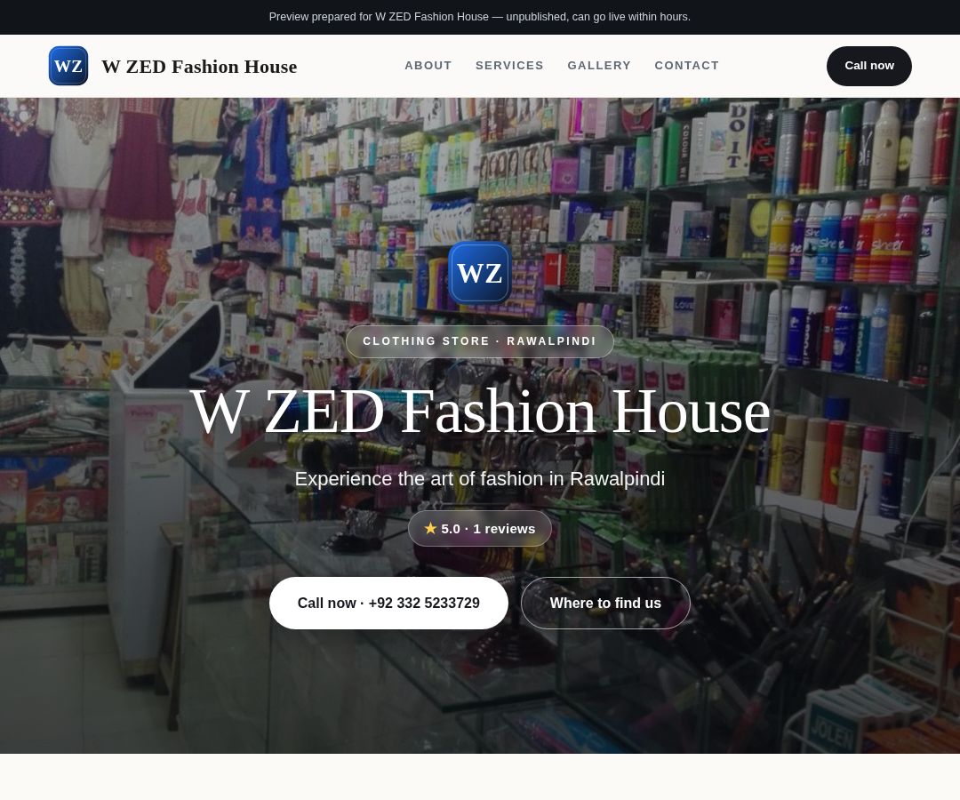 W ZED Fashion House