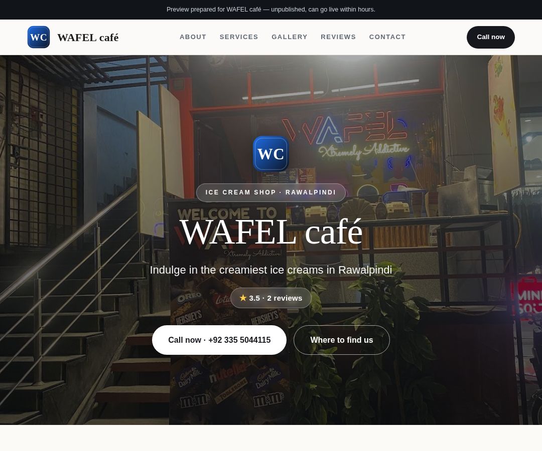 WAFEL café