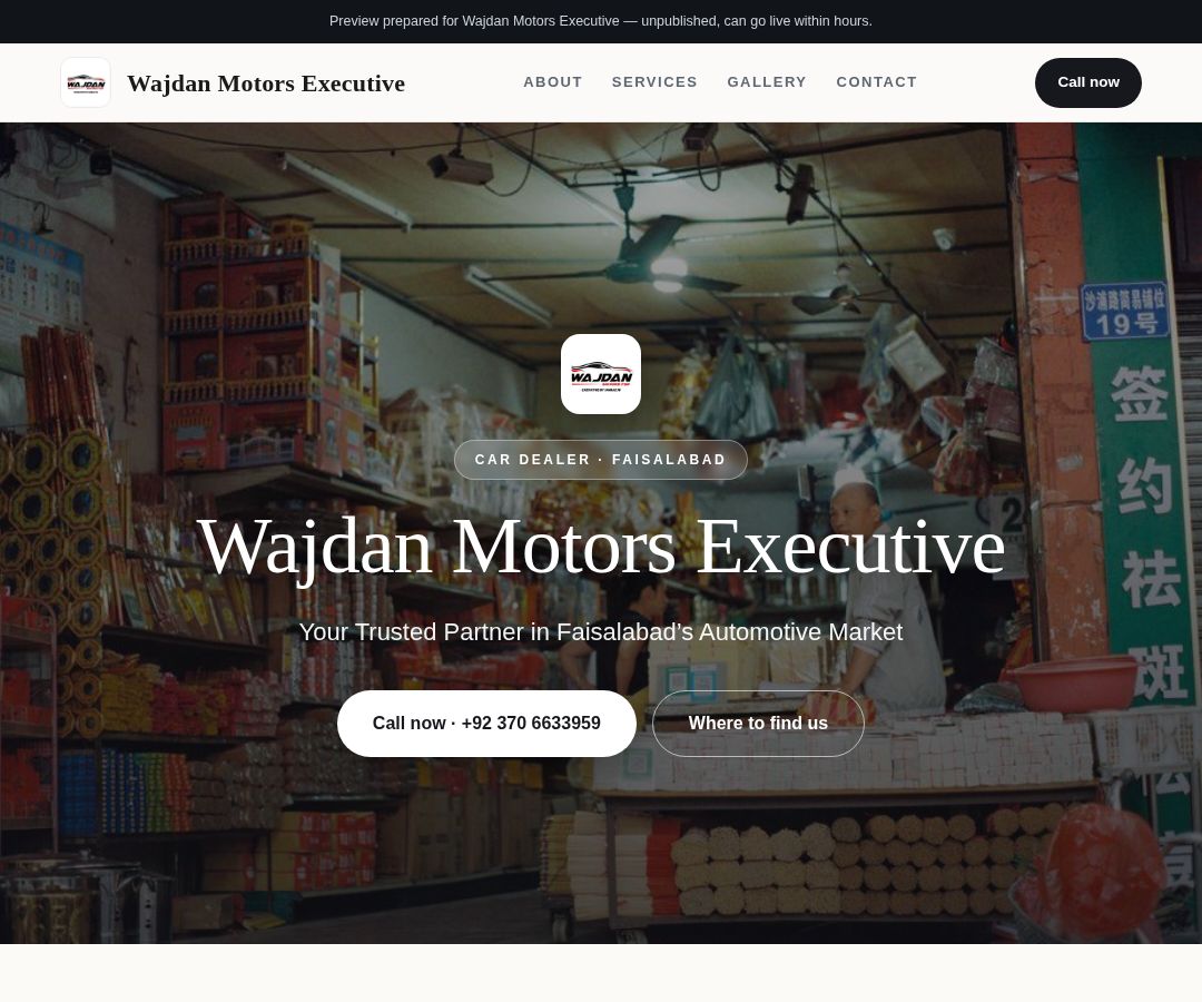 Wajdan Motors Executive