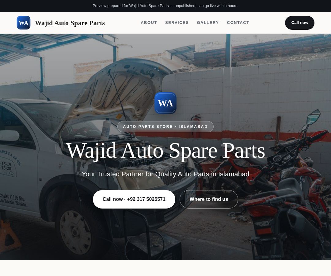 Wajid Auto Spare Parts