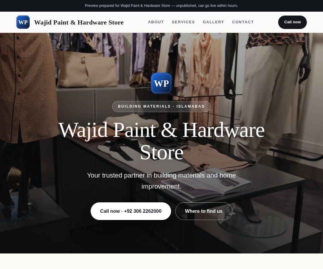 Wajid Paint & Hardware Store