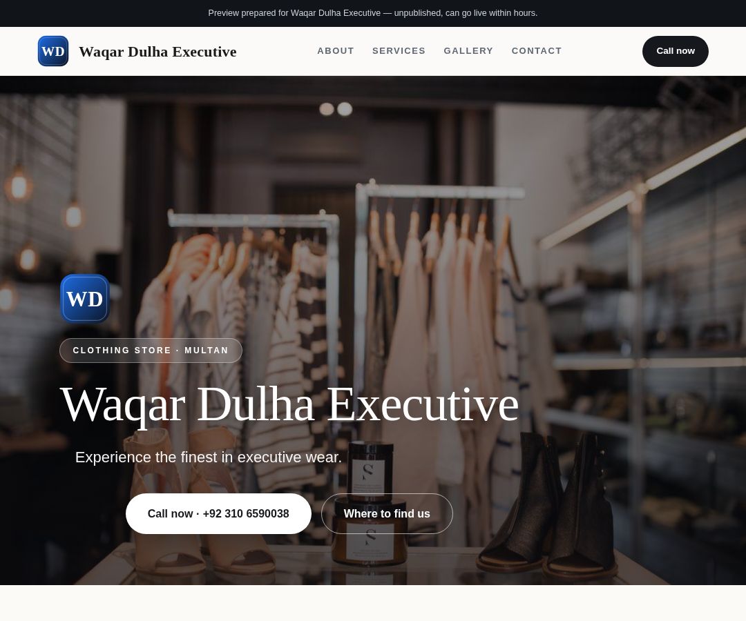 Waqar Dulha Executive