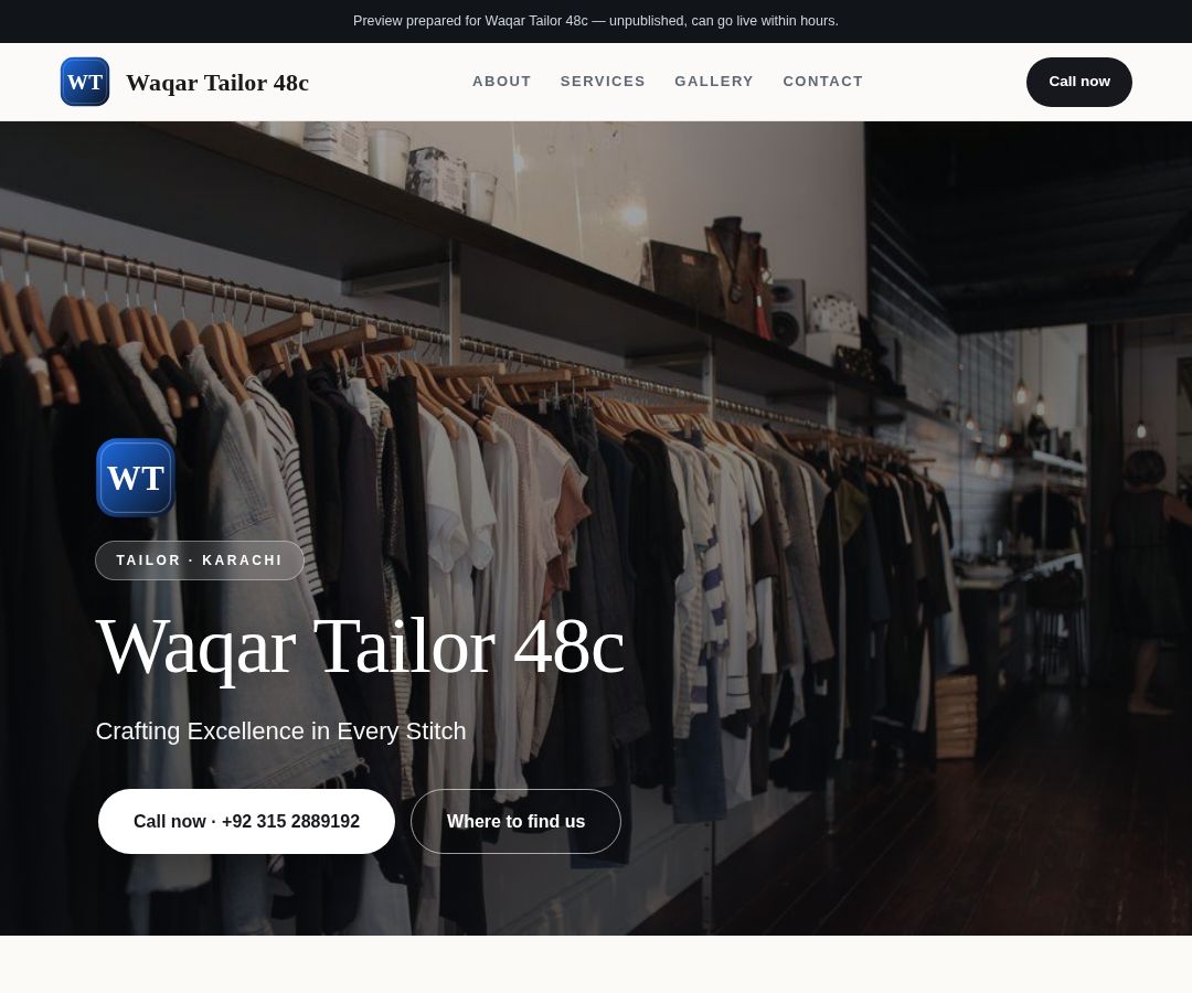Waqar Tailor 48c