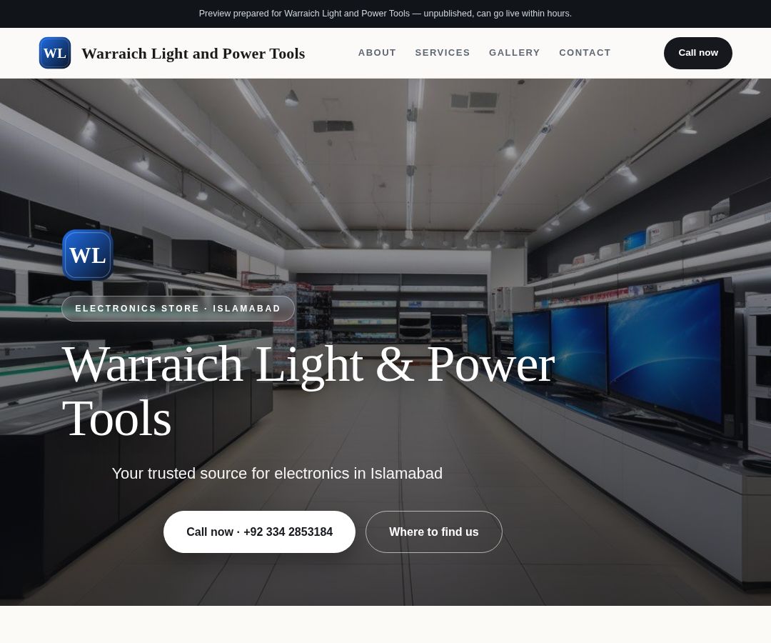 Warraich Light and Power Tools