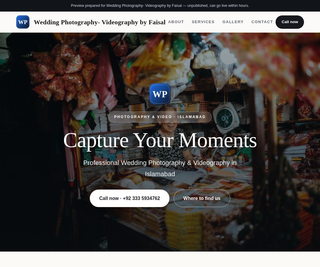 Wedding Photography- Videography by Faisal