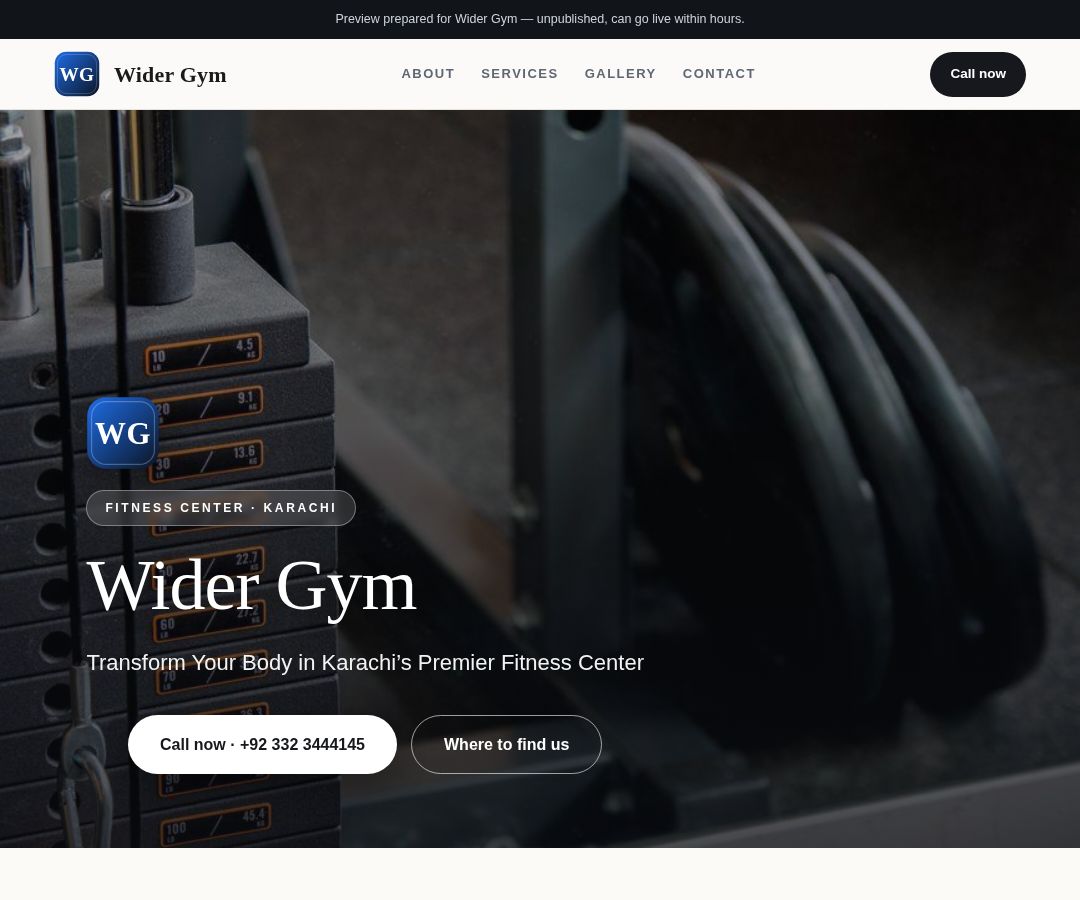 Wider Gym