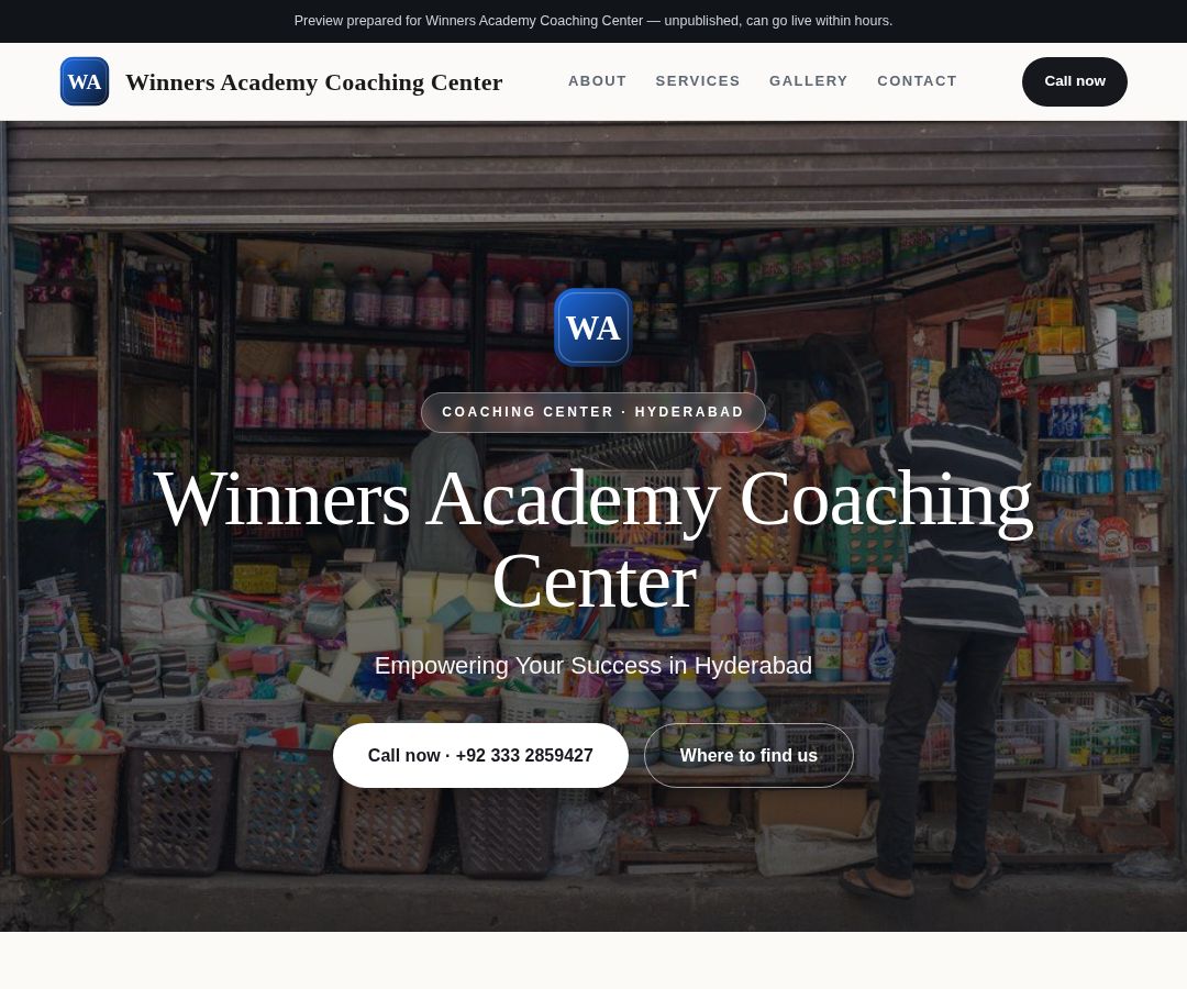 Winners Academy Coaching Center