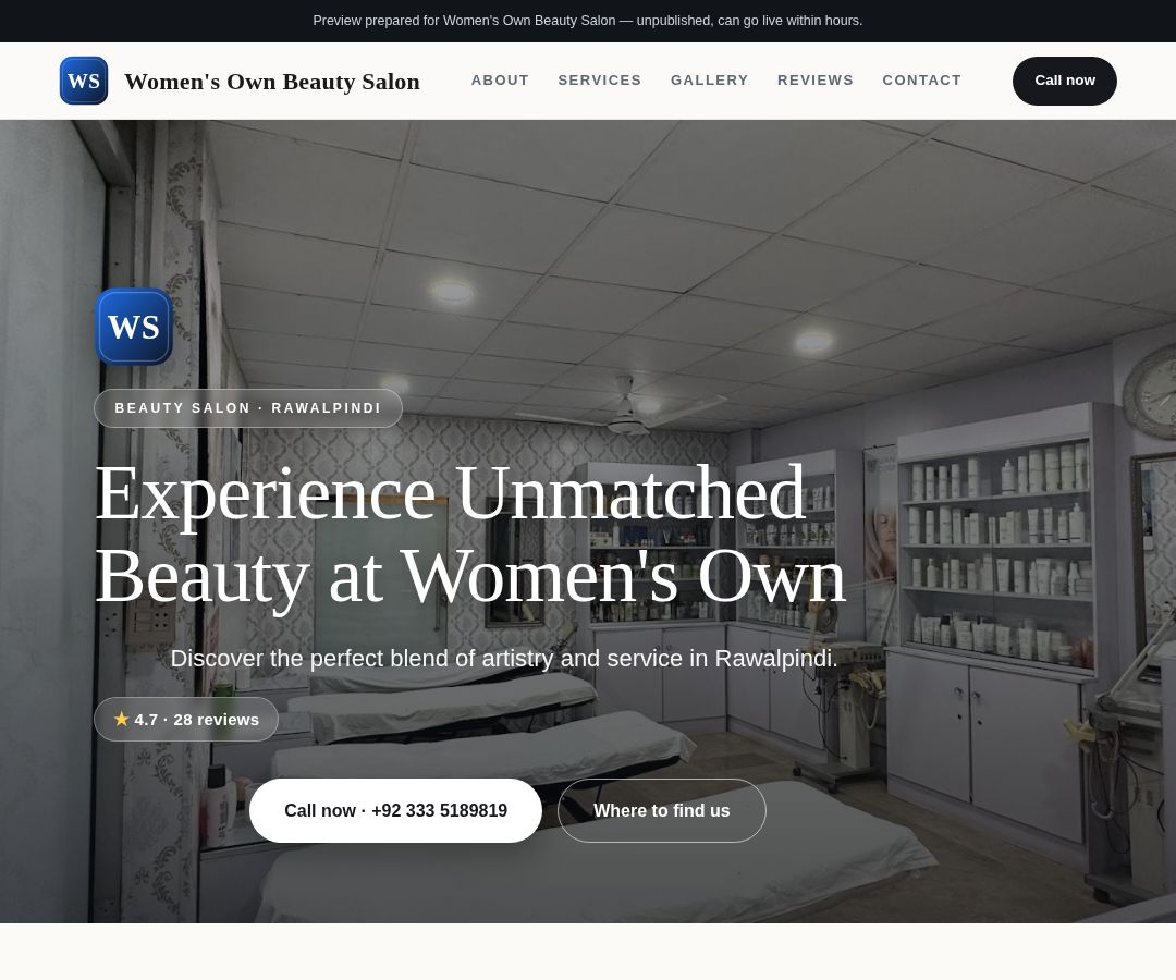 Women's Own Beauty Salon
