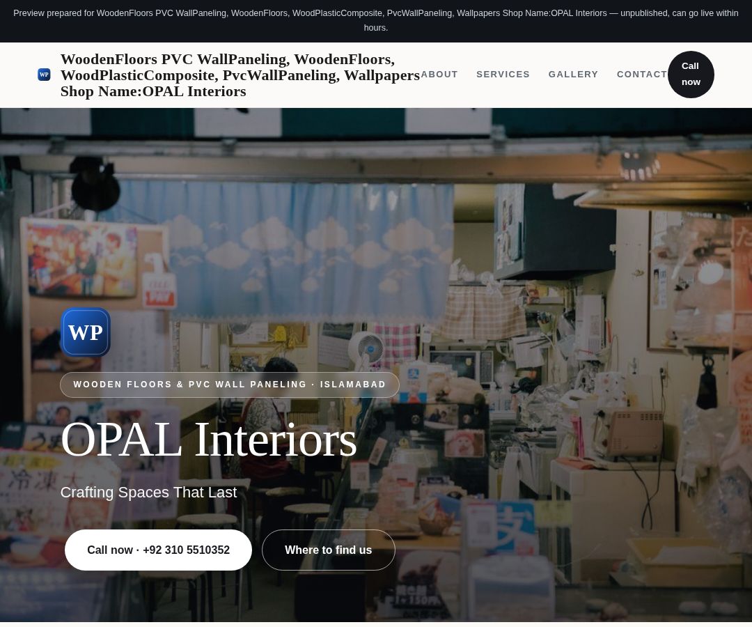 WoodenFloors PVC WallPaneling, WoodenFloors, WoodPlasticComposite, PvcWallPaneling, Wallpapers Shop Name:OPAL Interiors