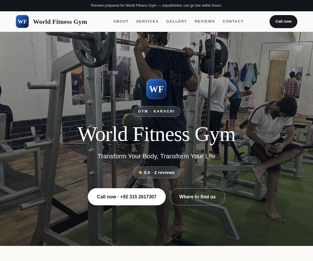 World Fitness Gym