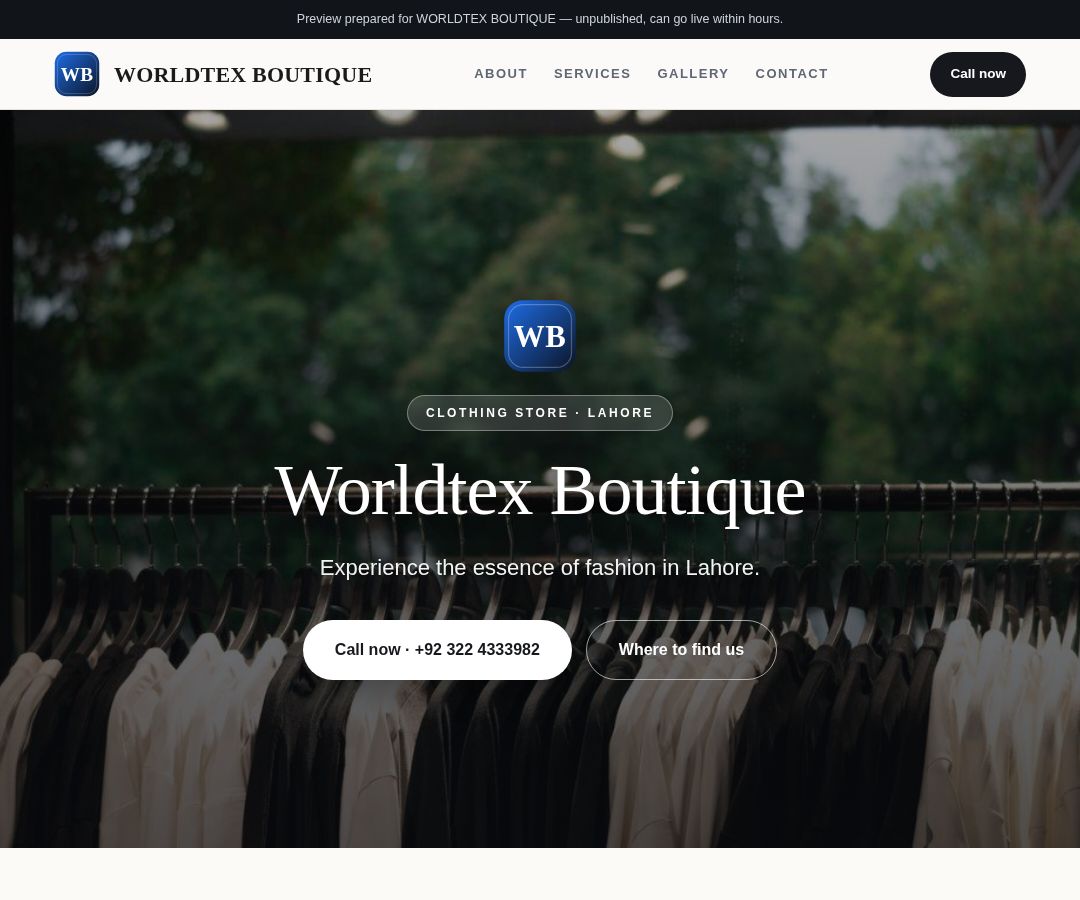 WORLDTEX BOUTIQUE