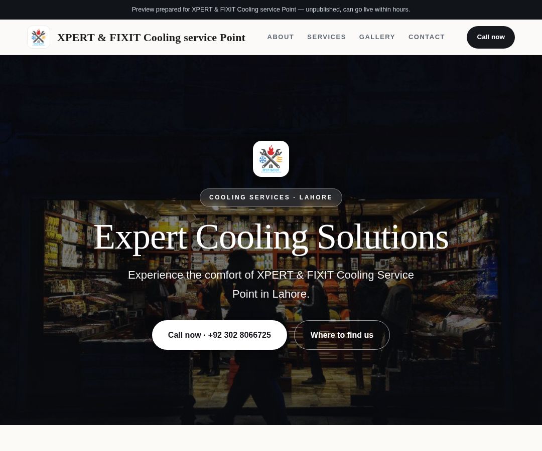 XPERT & FIXIT Cooling service Point