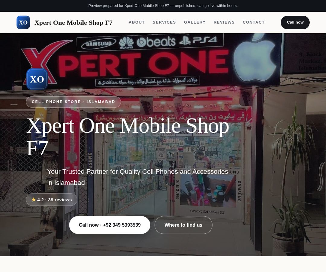 Xpert One Mobile Shop F7