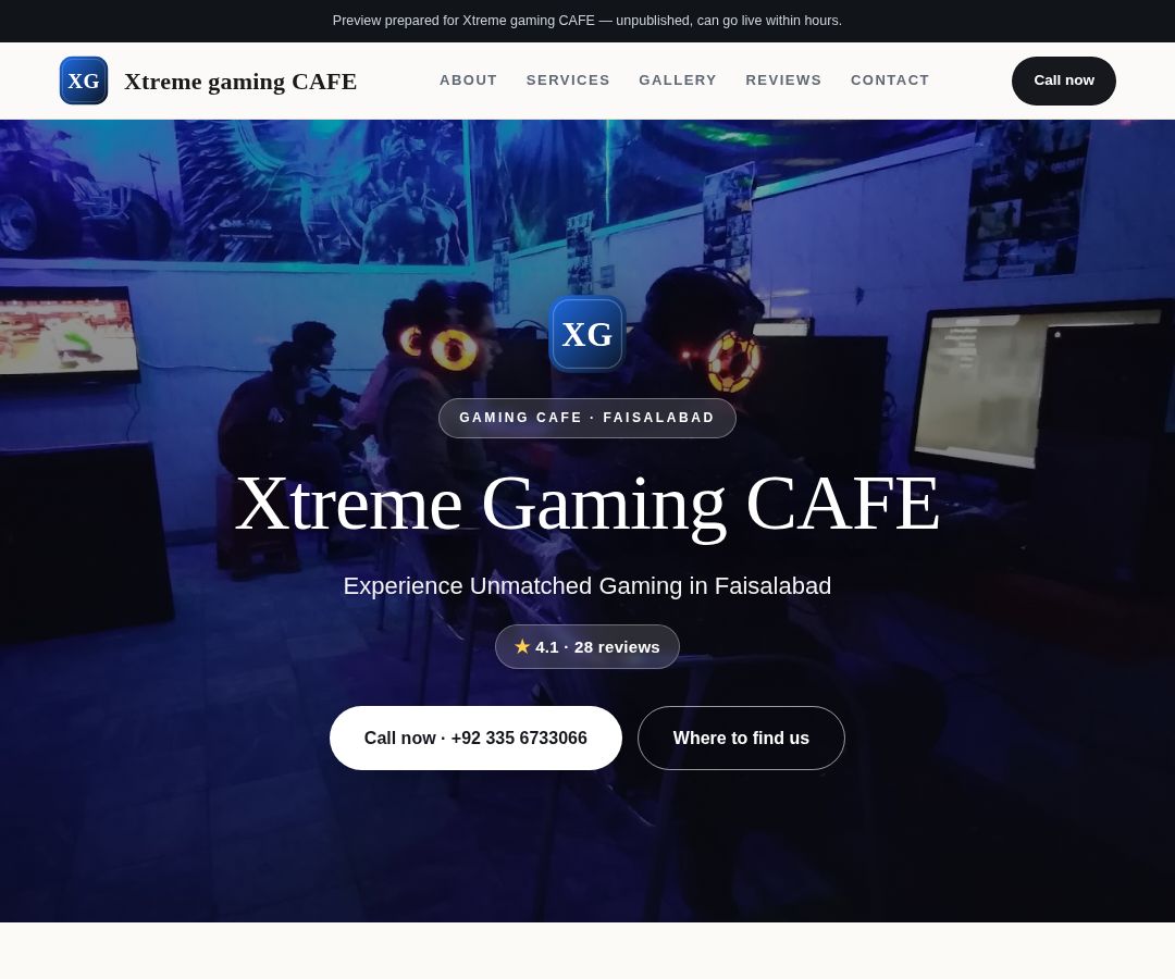 Xtreme gaming CAFE