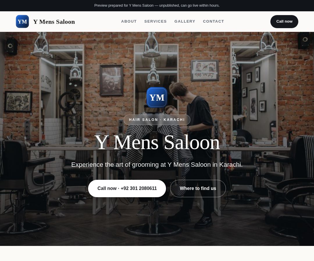 Y Mens Saloon