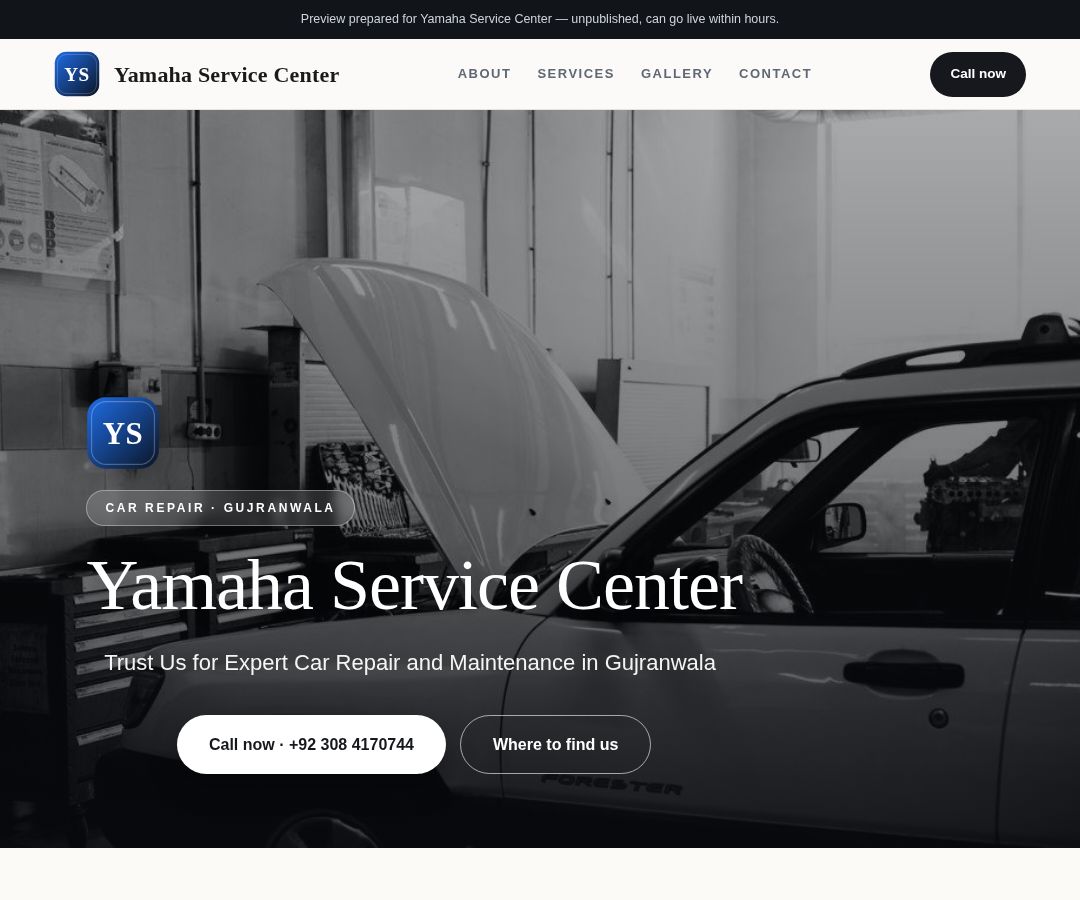 Yamaha Service Center