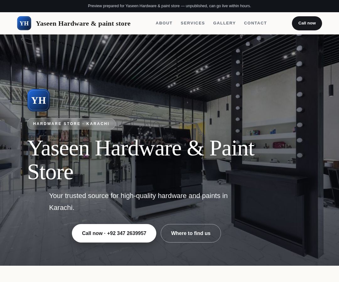 Yaseen Hardware & paint store