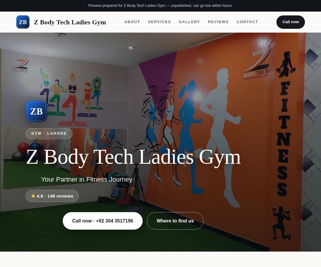 Z Body Tech Ladies Gym