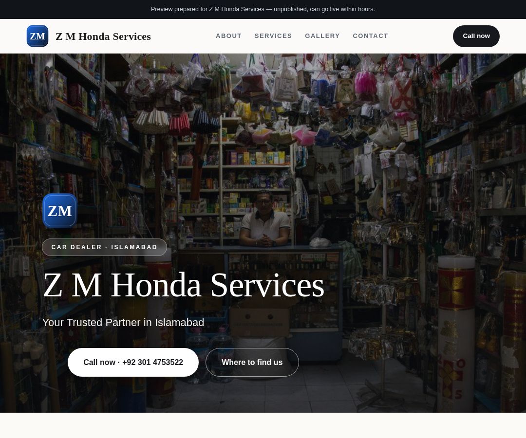 Z M Honda Services