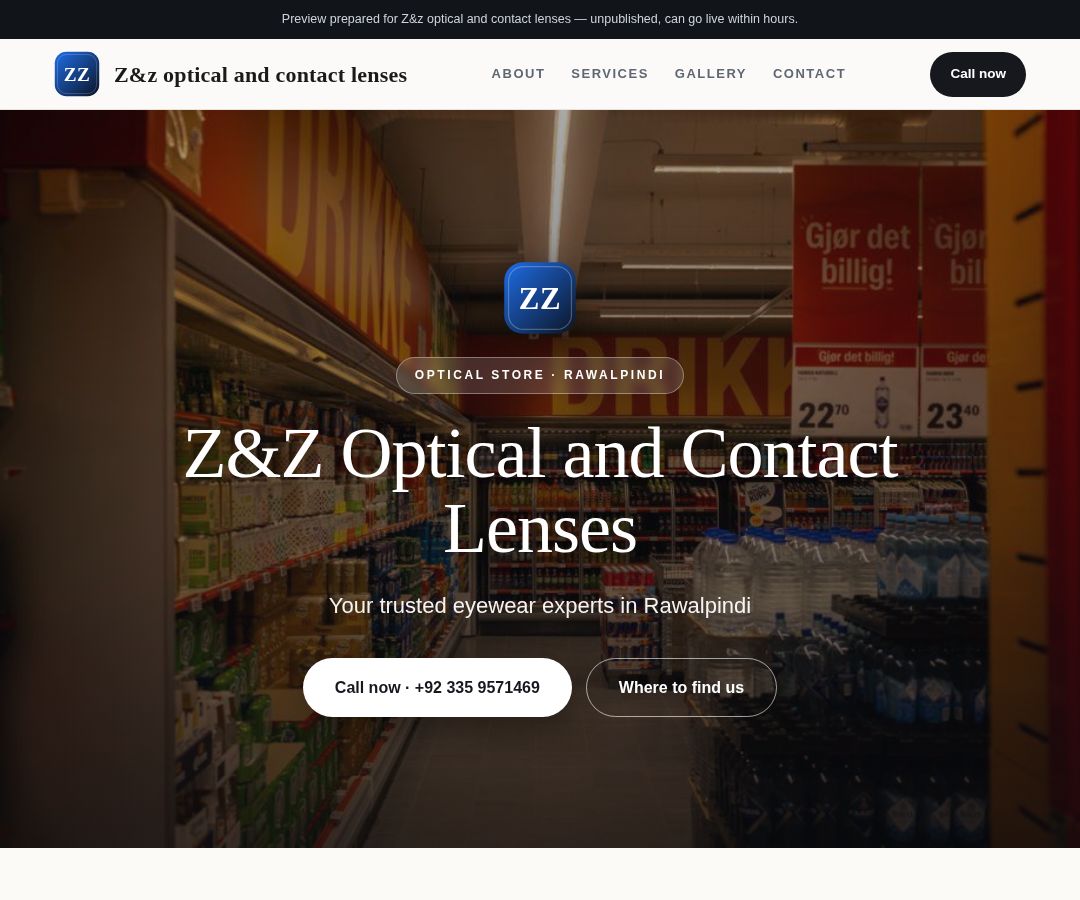 Z&z optical and contact lenses