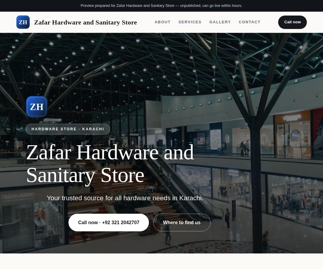 Zafar Hardware and Sanitary Store