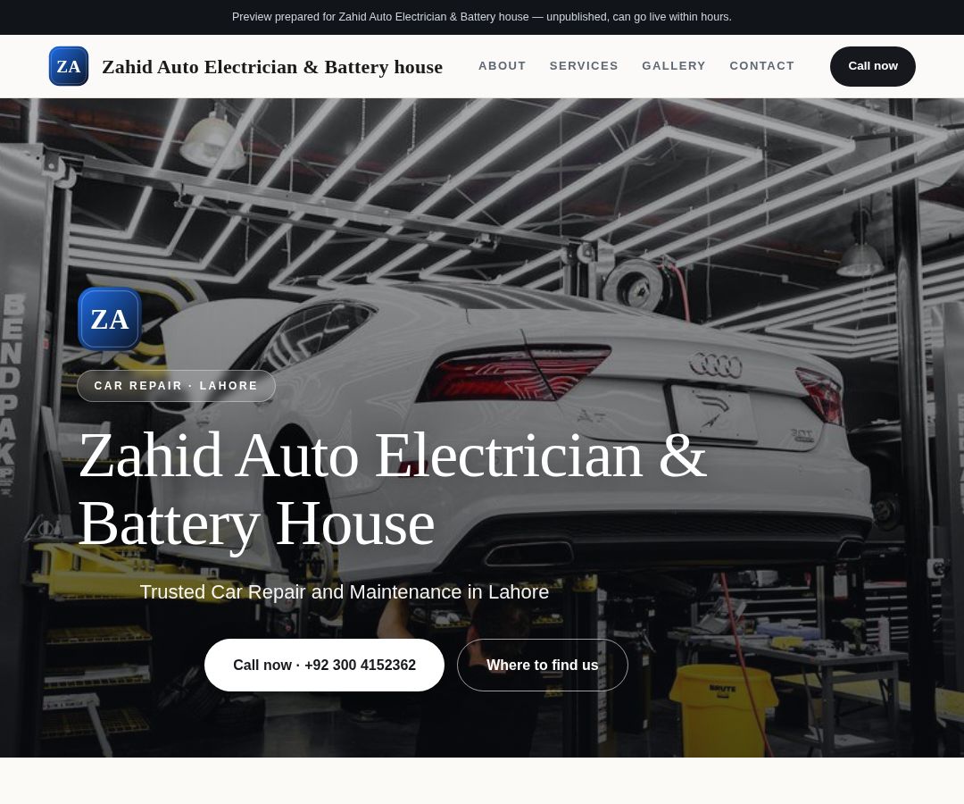 Zahid Auto Electrician & Battery house