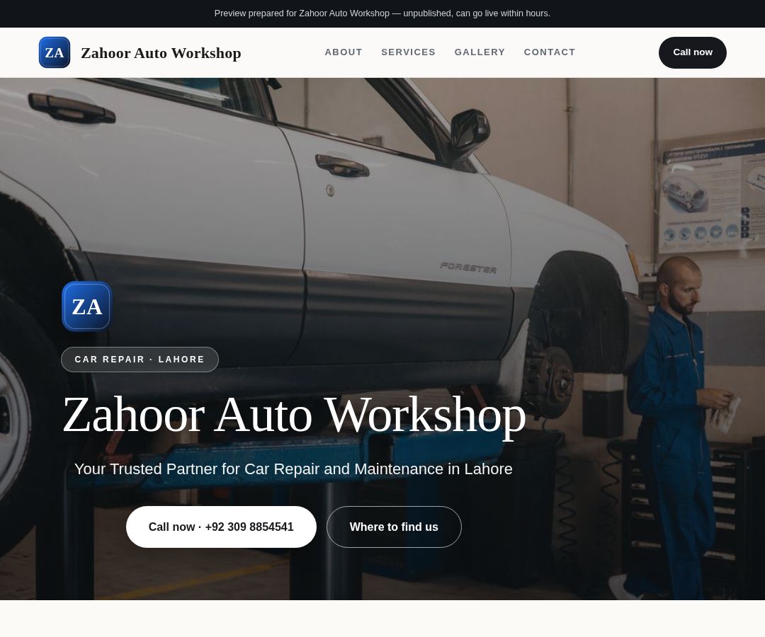 Zahoor Auto Workshop