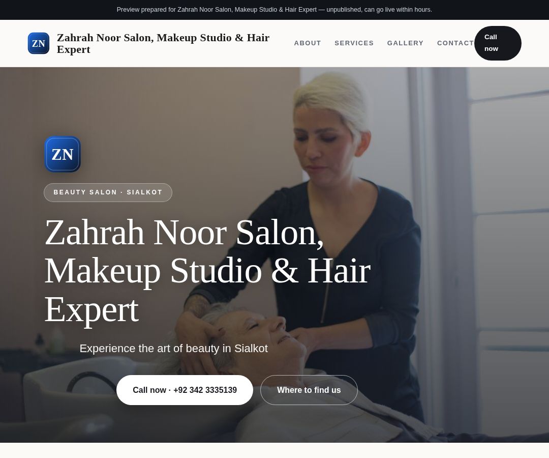Zahrah Noor Salon, Makeup Studio & Hair Expert