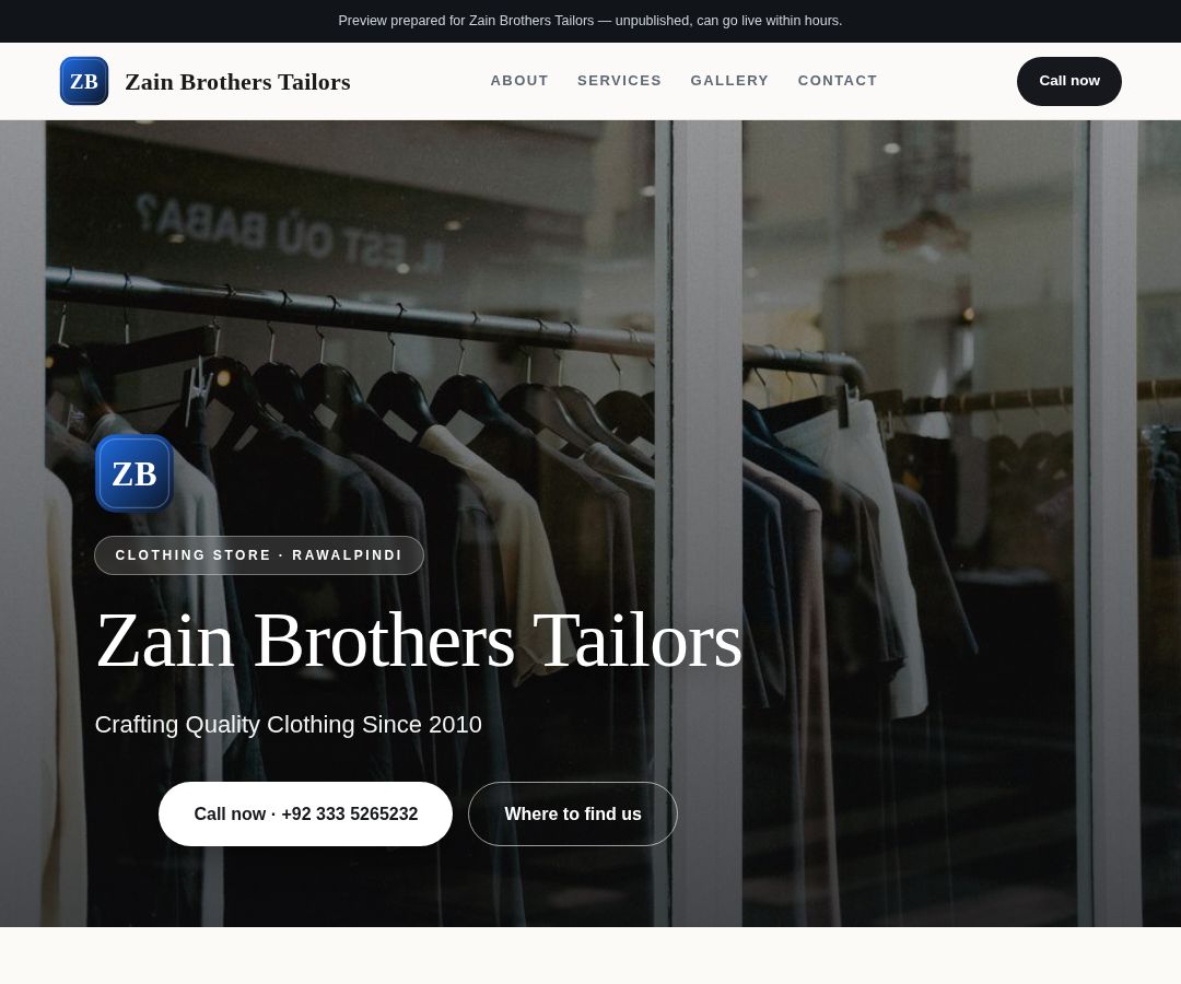 Zain Brothers Tailors