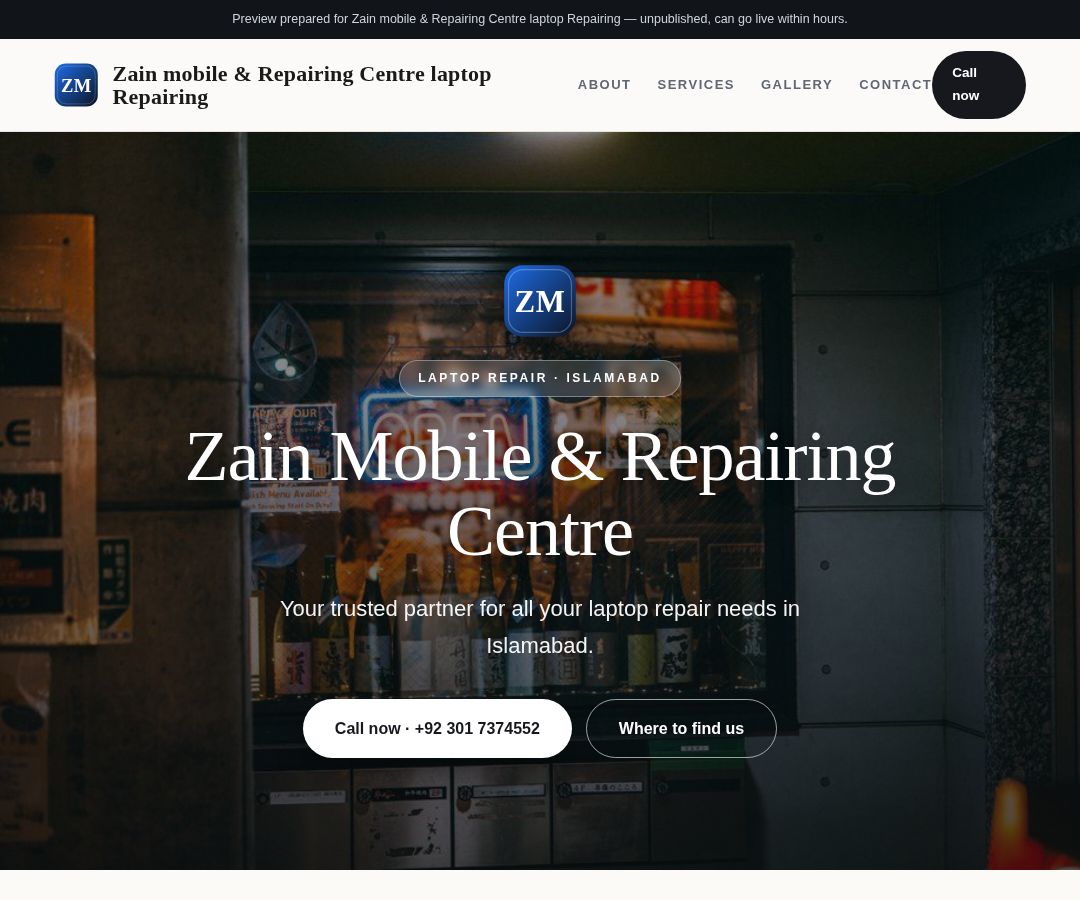 Zain mobile & Repairing Centre laptop Repairing