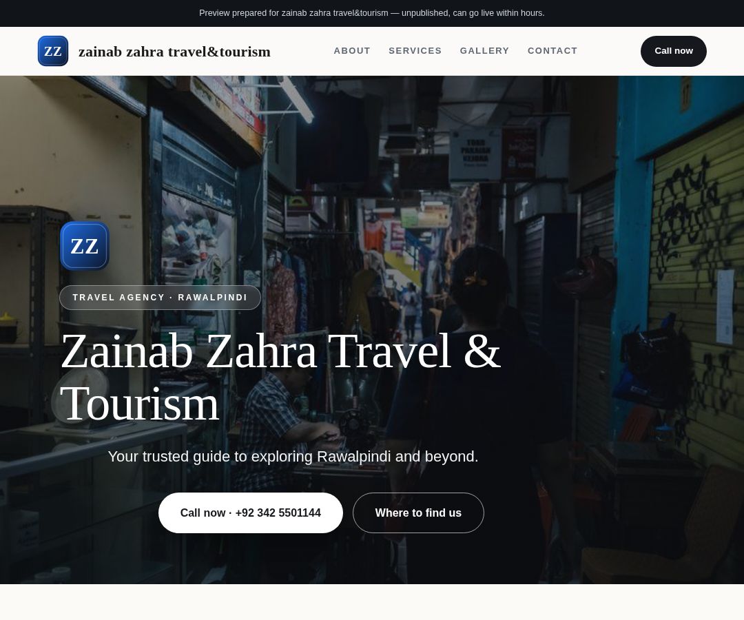 zainab zahra travel&tourism
