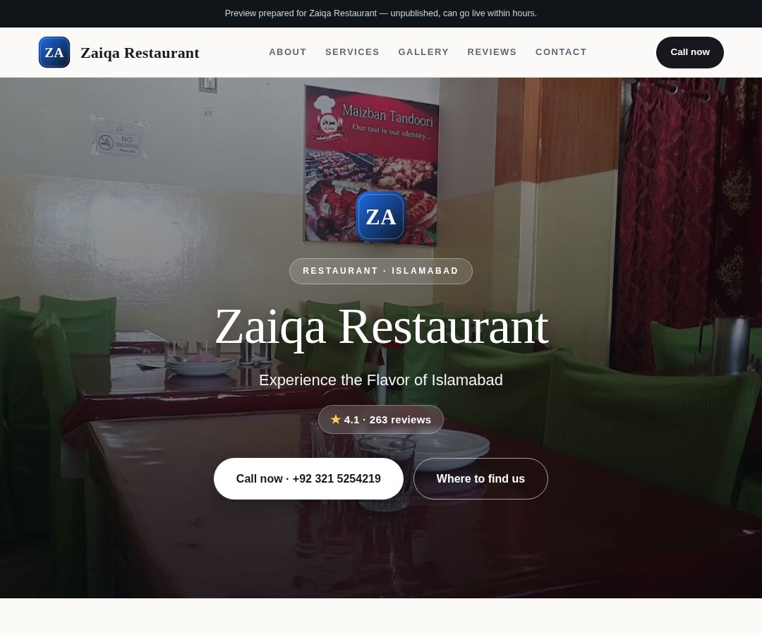 Zaiqa Restaurant