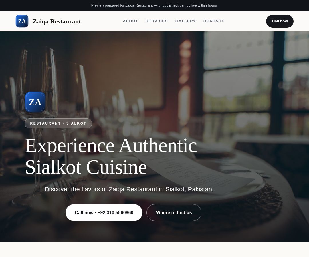 Zaiqa Restaurant