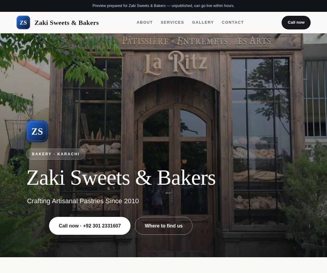Zaki Sweets & Bakers