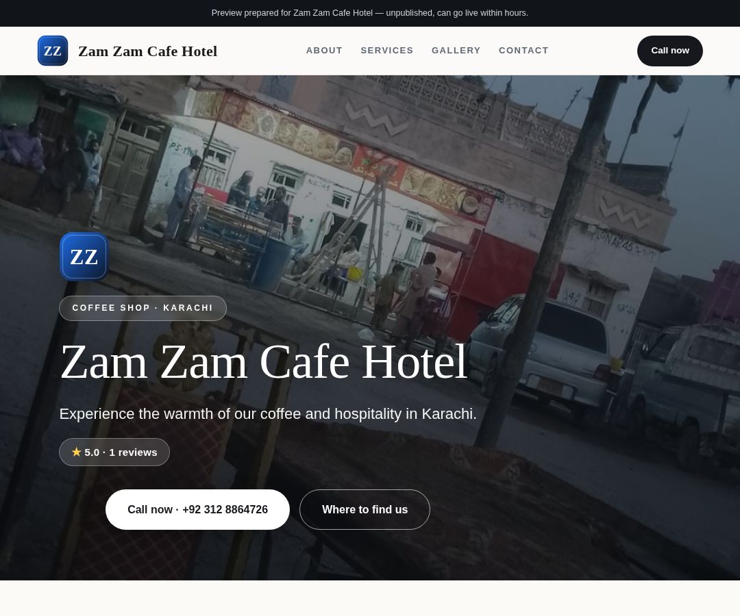 Zam Zam Cafe Hotel
