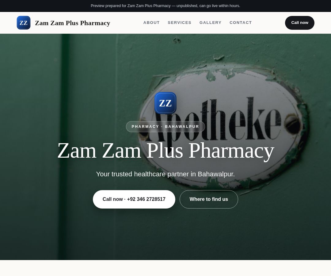 Zam Zam Plus Pharmacy