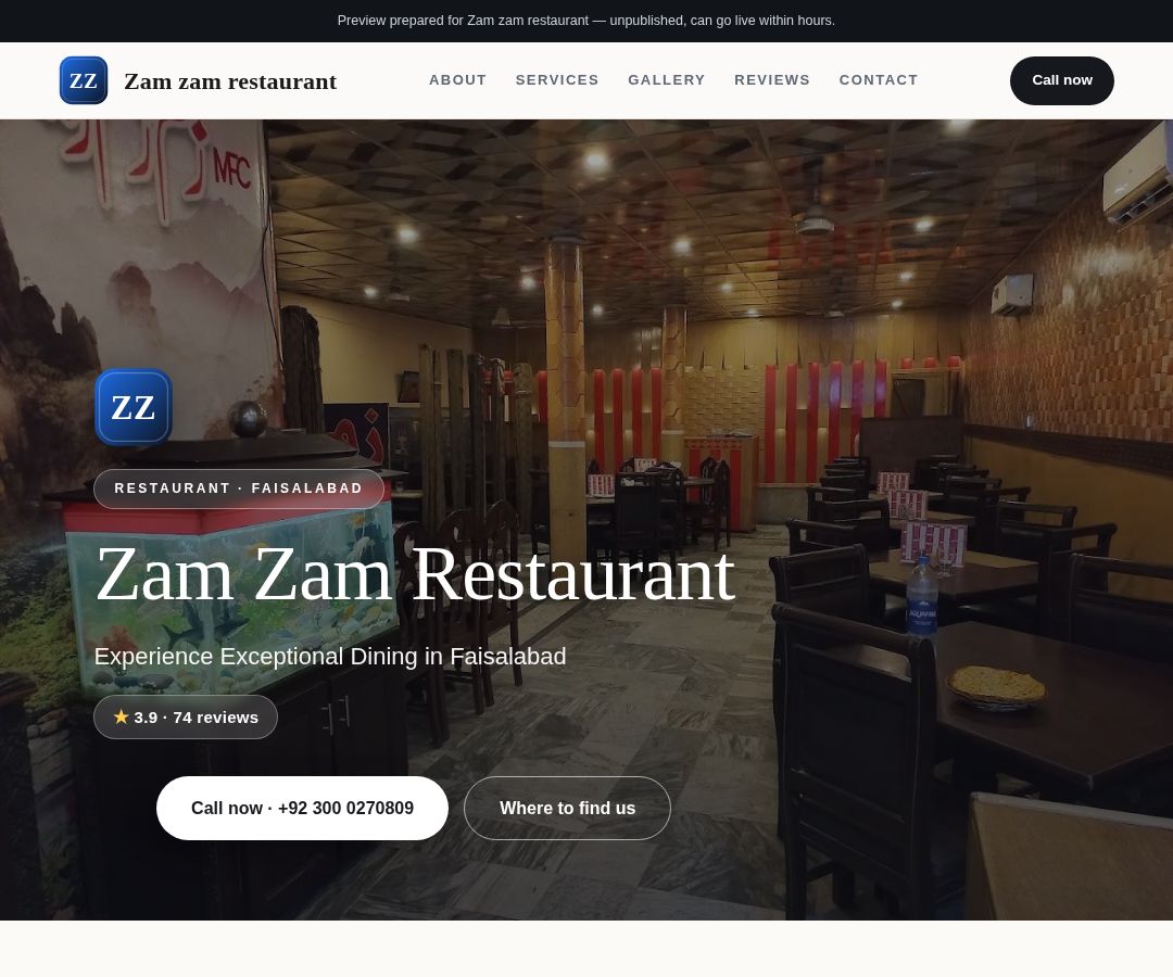 Zam zam restaurant
