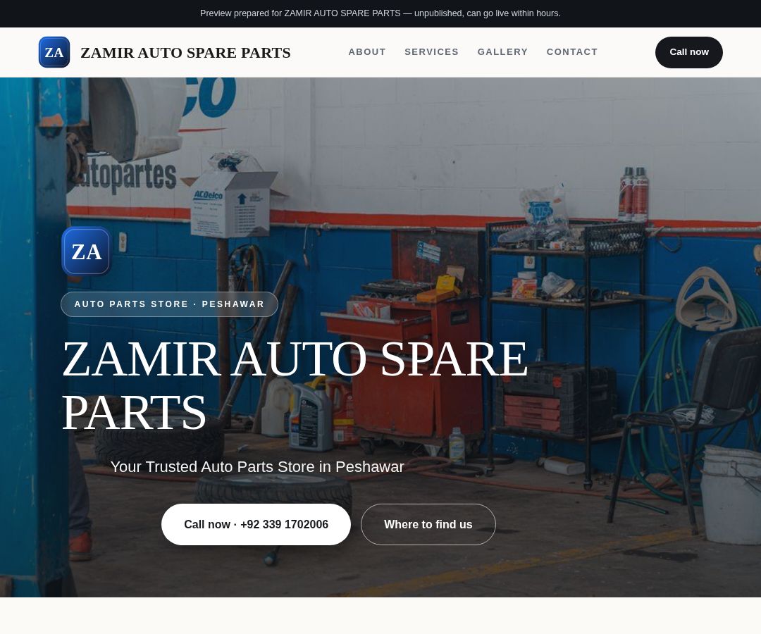 ZAMIR AUTO SPARE PARTS