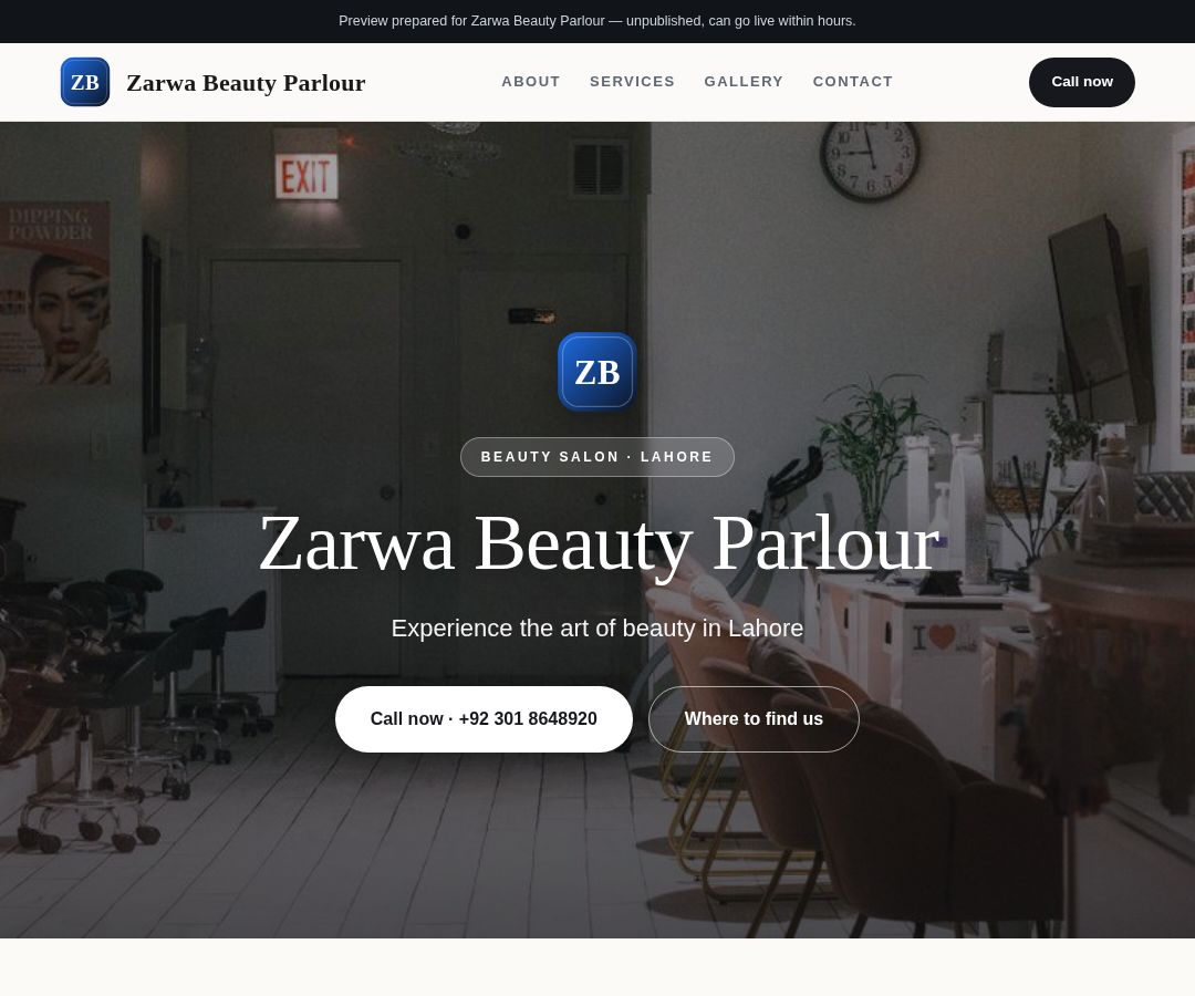 Zarwa Beauty Parlour